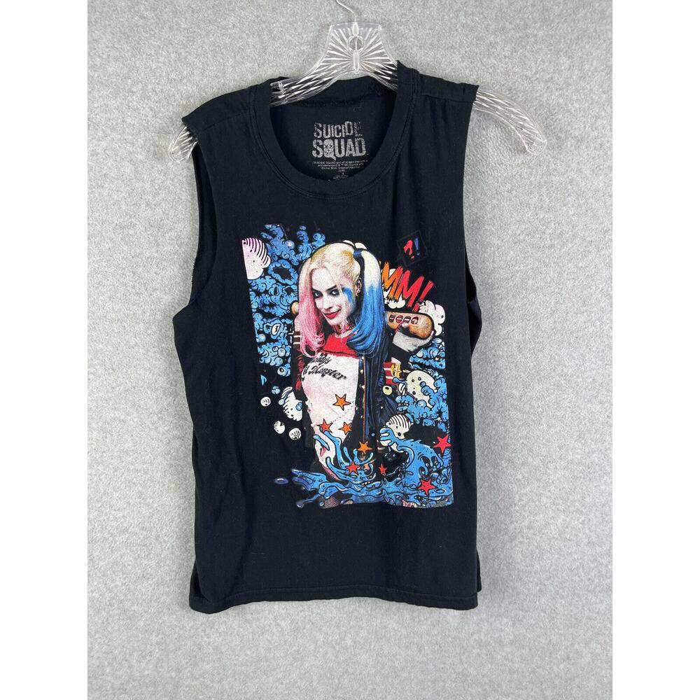 DC Comics Suicide Squad‎ Harley Quin Muscle Shirt Women's Size S Black
